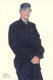 陈坚《卫士》水彩 画 2023年 152x101cm.jpg