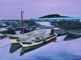 李艺明,《天鹅湾拂晓》,布面油画 80×100cm 2021.jpg